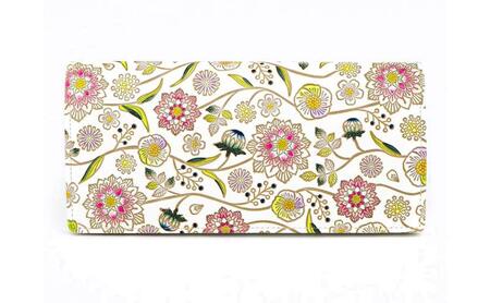 【文庫屋大関】束入れ ダリア＜ベリーピンク＞【皮革工芸品】 財布 お札 お札入れ 長財布 カード 小銭 牛革 手作り 日本製 墨田区 東京都