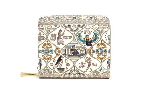 [文庫屋大関]二つ折りファスナーミニ財布 エジプトNo.1[皮革工芸品]財布 二つ折り 小物 お札 カード 小銭 コンパクト 牛革 手作り 日本製 墨田区 東京都