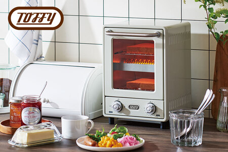 Toffy オーブントースターK-TS4 カラー:アッシュホワイト [kt072-010-2]