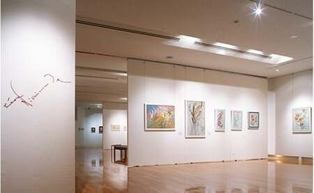 西村計雄記念美術館 ジグレー版画≪チロルの城≫≪木蓮とハト≫ インテリア