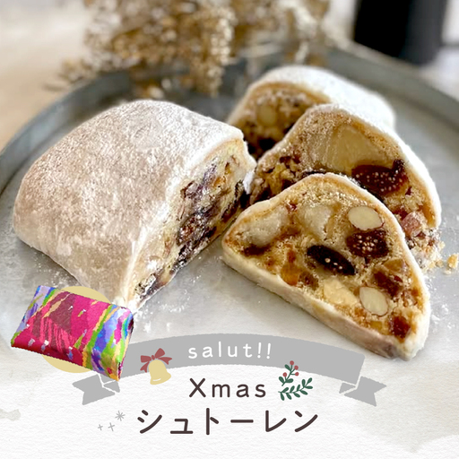 ＜2026年12月発送＞salut!! Xmasシュトーレン【スイーツ 洋菓子 ケーキ おすすめ ラム酒 ドライフルーツ ナッツ デザート パン ギフト 贈り物】_0026-001-se5-12