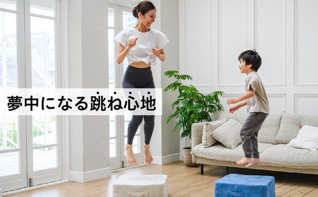 uFit Trampoline[グレージュ] [136011-1] 家庭用トランポリン エクササイズ 運動習慣 高反発 高弾力 体幹 有酸素運動 筋トレ 静音設計 クッション