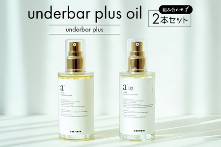 underbar plus oil(2本セット1) [179005]ヘアオイル スタイリング オイル 髪の毛 セット 香り 質感 ツヤ まとまり 束感