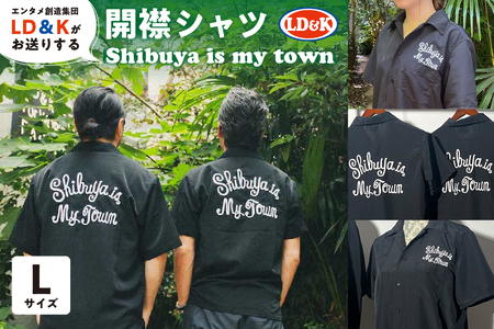 「Shibuya is my town」開襟シャツ(Lサイズ)[205002-2]