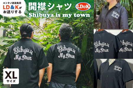 「Shibuya is my town」開襟シャツ(XLサイズ)[205002-3]