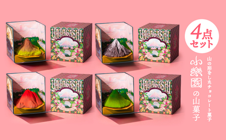 山菓子4点セット [桜島御岳(夏)/利尻山(冬)/由布岳(秋)/西山(夏)] [196009]