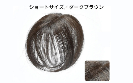 ヘアメイト チャチャ ショートダークブラウン[ワンポイントウィッグ] チャチャテープ1本・専用コーム付き[244001-2]