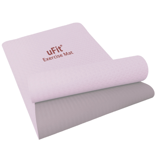 uFit Exercise Mat　200×90cm【ピンクグレー】 【136027-4】