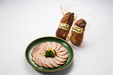 肉の丸萬 手造り焼豚モモ2本 | 肉 肉