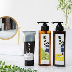 中野の人気美容院がプロデュース!Nocヘアケアシリーズ[メンズセット]ケア(さらさら)シャンプー&ケア(さらさら)トリートメント&Noc WAXハード | ヘア ヘア