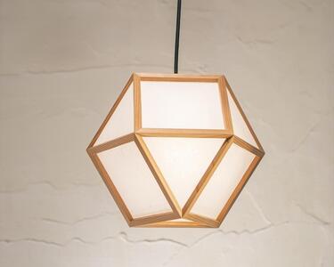 [照明/国産杉]ペンダントライト『的S mato-S』 白×白 AP830-A