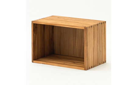 レコードボックス L 幅56.7cm 奥行き36cm 高さ37.8cm チーク無垢材