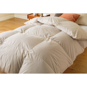 ≪シングルロング≫リサイクル羽毛掛け布団[reumo] レギュラータイプ[アースベージュ]_1143210631_02