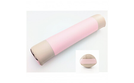 【特許・意匠取得／日本製】寝返りが整体になる《願えりまくらＬ(ロング)》ピンクベージュ