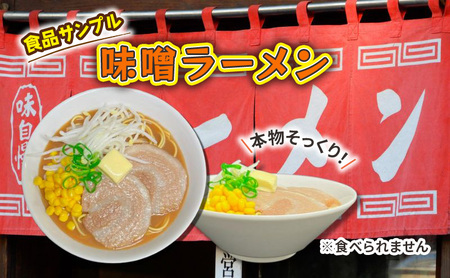 食品サンプル 味噌ラーメン