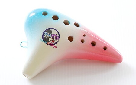 渋沢栄一オカリナ ( 陶器製 ) AC調 11ホール Made in Japan 渋沢栄一 オカリナ キャラクター NIGHTオカリナ 楽器 陶器