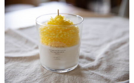 リアルなお花のキャンドル 『ぽんぽん菊』(はちみつの香り)