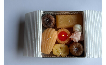 [お菓子のキャンドル -sweets candle-]―焼き菓子詰め合わせ―カンカン(キャラメルの香り)