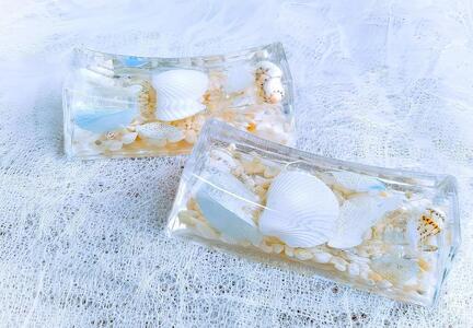 [Art grace]ハーバリウム箸置き 2個セット(海)