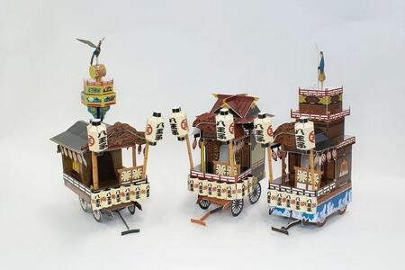 立版古（たてばんこ） 八王子の山車 ペーパークラフト3点セット