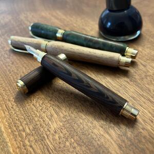 「woodpen(ウッペン)」 木軸万年筆(カートリッジ、コンバーター対応) TYPE A 文房具 文具 ペン 筆記用具 贈り物