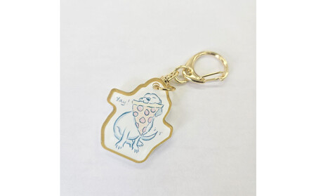 [anifare 「保護犬でもいい」ではなく、「保護犬がいい」と思える社会づくりを応援] チャリティーキーホルダー(ゴールド)