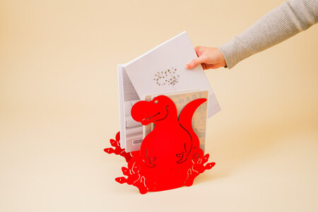 恐竜型ブックスタンド 「カタヅケザウルス ティラノサウルス」