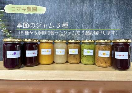 【コマキ農園】季節のジャム３種