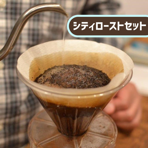 [飲みやすい中深煎り]自家焙煎珈琲工房 南方郵便機 シティローストセット 200g×3種類(コーヒー粉)