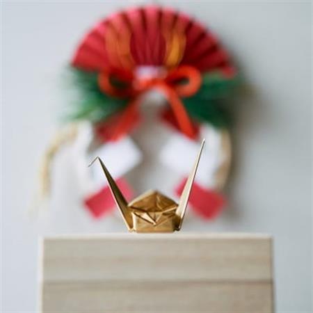 和國商店の折り鶴(真鍮)
