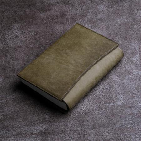 [文庫サイズ]本革ブックカバー/イタリアンレザー「プエブロ」(グリージオ(灰))