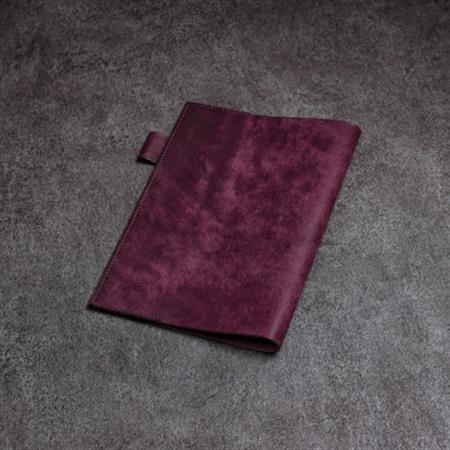 [B6サイズ]本革手帳・ノートカバー/イタリアンレザー・プエブロ(モスト/赤紫)