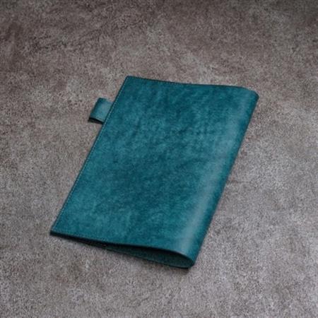 [B6サイズ]本革手帳・ノートカバー/イタリアンレザー・プエブロ(オルテンシア/青)