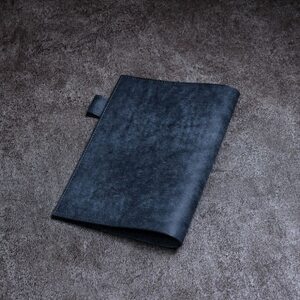 [B5サイズ]本革手帳・ノートカバー/イタリアンレザー・プエブロ(ナジョーレ/紺)