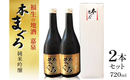 福生の地酒 嘉泉 純米吟醸 本まぐろ 720ml 2本セット