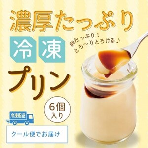 冷凍・濃厚たっぷりプリン6本セット[配送不可地域:離島]