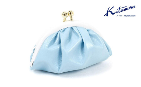 小銭入れ　(PH0759) アイスブルー／ホワイト〈キタムラ〉