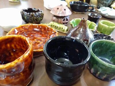 陶芸体験(電動ろくろ）ペアチケット　かき氷・パンケーキも楽しめるアトリエカフェで体験！