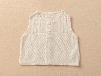ニットベスト/ボタン