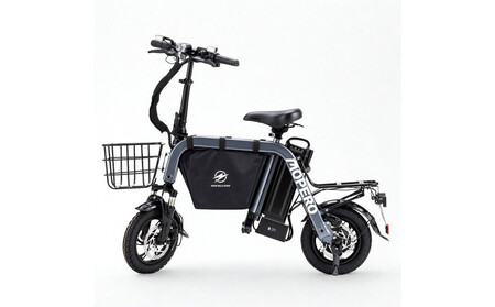 [免許不要のこがない自転車]MOPERO mini cargo -モペロ ミニ・カーゴ- 特定小型原付 ガンメタリック