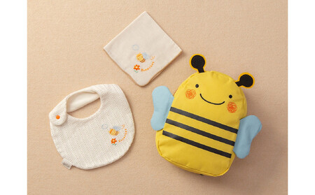 リュック＆スタイ＆ハンカチセット（みつばち）TAK093