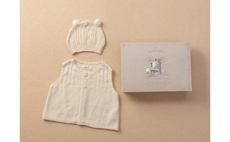 ニットベスト&ぼうし ギフトボックス付き