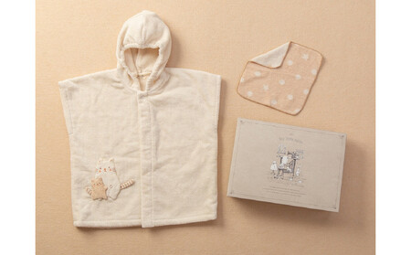 バスポンチョ&ハンカチ ギフトボックス付き