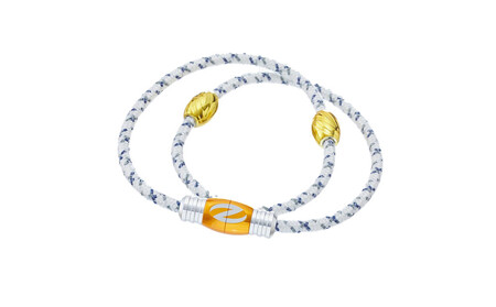 [Lサイズ]ザオラル・リカバリーネックレス WH/GD|横浜市 Lサイズ 健康アクセサリー 血行促進 回復力向上 パフォーマンスアップ