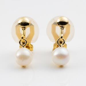 あこや本真珠イヤリングゴールドカラー（濱ノ雫）両耳用 1個（1ペア）