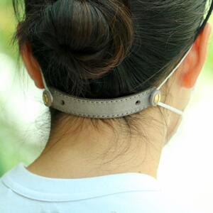 SKLO 首かけタッチペンホルダー+レザーマスクバンド Longタイプ[Natural]