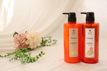 芥川バースクリニック監修 アロマ香る Claireハーバルシャンプー&トリートメントセット(600ml/600g)