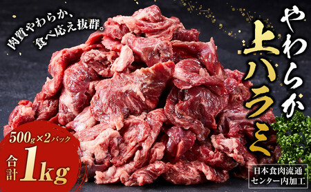 日本食肉流通センター内加工 やわらか上ハラミ 500g×2パック