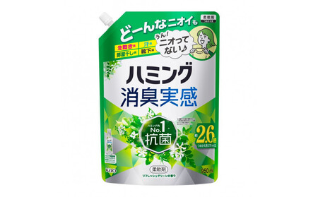【花王】ハミング消臭実感グリーン 詰替え950ml×６ 柔軟剤 柔軟剤 柔軟剤 柔軟剤 柔軟剤