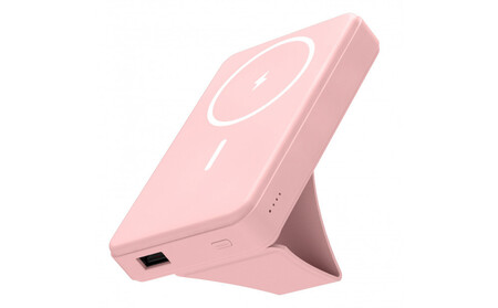 [多摩電子工業株式会社]急速充電対応モバイルバッテリー 10000mAh MagSafe対応 ワイヤレス充電器[チェリーブロッサム]